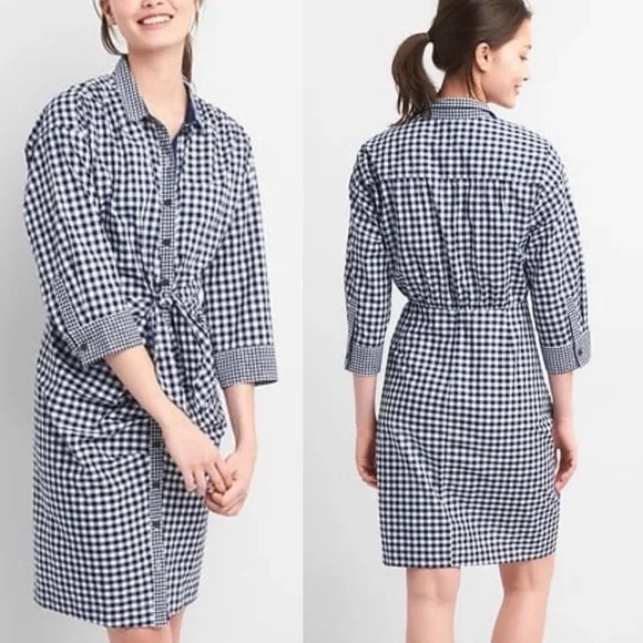 Robe Chemisier Gap Sarah Jessica Parker 2018 - Vichy, Taille XS, Neuve Avec étiquette (NWT)